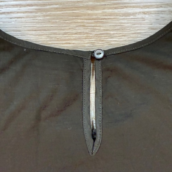 Dolan Left Coast‎ Smocked Trapeze Tank Dress Size Small Flowy Relaxed Chic Green - Picture 4 of 10